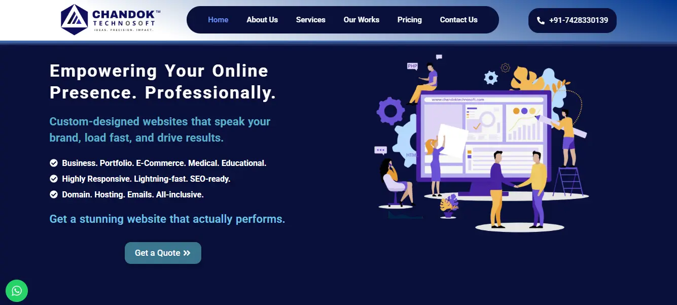 best website designer in India